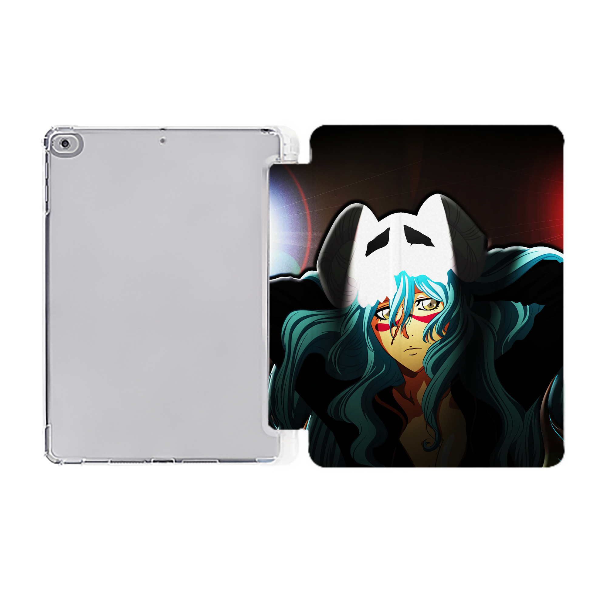 （画像用） ブリーチ BLEACH IPad ケース ペン収納付き 三つ折りスタンド PUレザー×シリコン 対応機種9.5/10.5/10.9インチ